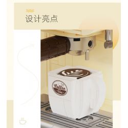 Decool 16809 Jisi 16809 non  MÁY PHA CÀ PHÊ CỔ ĐIỂN bộ đồ chơi xếp lắp ráp ghép mô hình Classic COFFEE MACHINE 678 khối