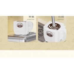 Decool 16809 Jisi 16809 non  MÁY PHA CÀ PHÊ CỔ ĐIỂN bộ đồ chơi xếp lắp ráp ghép mô hình Classic COFFEE MACHINE 678 khối