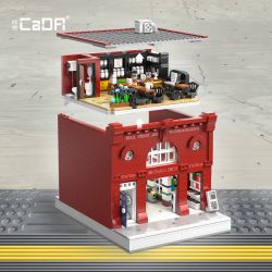 CADA DOUBLEE C66008 66008 non  GA TÀU ĐIỆN NGẦM LUÂN ĐÔN bộ đồ chơi xếp lắp ráp ghép mô hình Modular Buildings LONDON UNDERGROUND Mô Hình Nhà Cửa 1836 khối