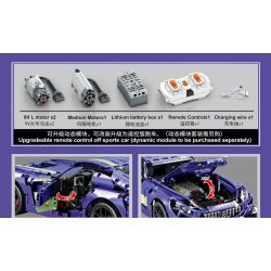 SEMBO 701028 non  SẠC TÍM 1:10 tỷ lệ 1:10 bộ đồ chơi xếp lắp ráp ghép mô hình  Kỹ Thuật Công Nghệ Cao Mô Hình Phương Tiện 1937 khối