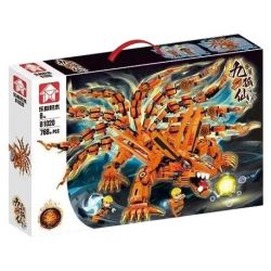 LEYI 81020 non  LINH THÚ CỬU VĨ HỒ TIÊN bộ đồ chơi xếp lắp ráp ghép mô hình Naruto Ninja 768 khối