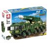 LEYI 88033 non  TÊN LỬA ĐẠN ĐẠO SIÊU THANH DONGFENG 17 bộ đồ chơi xếp lắp ráp ghép mô hình Military Army DF-17 HYPERSONIC BALLISTIC MISSILES Quân Sự Bộ Đội 522 khối