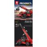 REOBRIX 22020 non  NGƯỜI ĐIỀU KHIỂN TỪ XA bộ đồ chơi xếp lắp ráp ghép mô hình  TELESCOPIC ARM FORKLIFT Kỹ Thuật Công Nghệ Cao Mô Hình Phương Tiện 2260 khối
