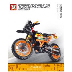 SX 88032 non  MÔ TÔ ĐUA KTM 450 tỷ lệ 1:8 bộ đồ chơi xếp lắp ráp ghép mô hình  KTM 450 RALLY Kỹ Thuật Công Nghệ Cao Mô Hình Phương Tiện 565 khối