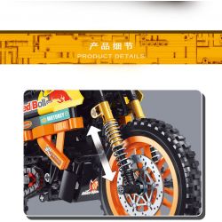 SX 88032 non  MÔ TÔ ĐUA KTM 450 tỷ lệ 1:8 bộ đồ chơi xếp lắp ráp ghép mô hình  KTM 450 RALLY Kỹ Thuật Công Nghệ Cao Mô Hình Phương Tiện 565 khối