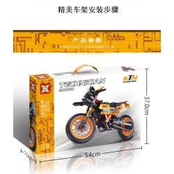 SX 88032 non  MÔ TÔ ĐUA KTM 450 tỷ lệ 1:8 bộ đồ chơi xếp lắp ráp ghép mô hình  KTM 450 RALLY Kỹ Thuật Công Nghệ Cao Mô Hình Phương Tiện 565 khối