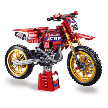 SX 88031 non  XE MÔ TÔ HONDA CRF450 tỷ lệ 1:8 bộ đồ chơi xếp lắp ráp ghép mô hình  Kỹ Thuật Công Nghệ Cao Mô Hình Phương Tiện 556 khối