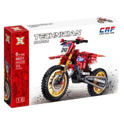 SX 88031 non  XE MÔ TÔ HONDA CRF450 tỷ lệ 1:8 bộ đồ chơi xếp lắp ráp ghép mô hình  Kỹ Thuật Công Nghệ Cao Mô Hình Phương Tiện 556 khối