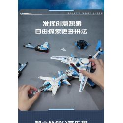 Enlighten 41106 Qman 41106 non  MÁY BAY CHIẾN ĐẤU THIÊN HÀ bộ đồ chơi xếp lắp ráp ghép mô hình Transformers Robot Đại Chiến Người Máy Biến Hình