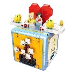 FAIR 6769 non  NGÔN NGỮ HOA BỐN MÙA bộ đồ chơi xếp lắp ráp ghép mô hình FOUR SEASONS FLOWER LANGUAGE 654 khối