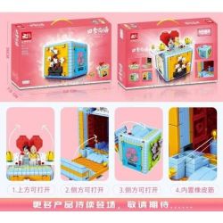 FAIR 6769 non  NGÔN NGỮ HOA BỐN MÙA bộ đồ chơi xếp lắp ráp ghép mô hình FOUR SEASONS FLOWER LANGUAGE 654 khối