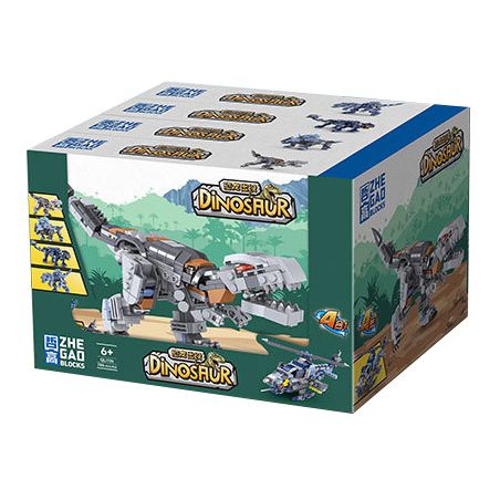 ZHEGAO QL1739 1739 non  LỰC LƯỢNG ĐẶC BIỆT KHỦNG LONG 4 LOẠI bộ đồ chơi xếp lắp ráp ghép mô hình DINOSAUR 1148 khối