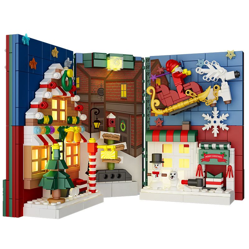 FAIR 6774 non  CẢNH ĐƯỜNG PHỐ TRONG SÁCH bộ đồ chơi xếp lắp ráp ghép mô hình Modular Buildings Mô Hình Nhà Cửa 887 khối