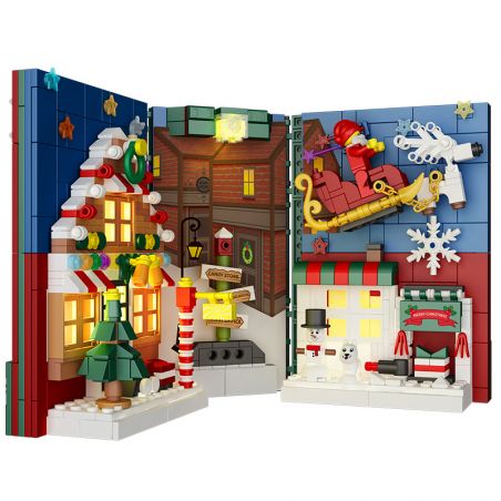 FAIR 6774 non  CẢNH ĐƯỜNG PHỐ TRONG SÁCH bộ đồ chơi xếp lắp ráp ghép mô hình Modular Buildings Mô Hình Nhà Cửa 887 khối