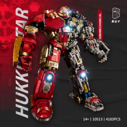 K BOX 10513 non  MECH BÁN PHỐI CẢNH ANTI-HULK MK44 bộ đồ chơi xếp lắp ráp ghép mô hình Marvel Super Heroes HUKKRUSTAR Siêu Anh Hùng Marvel 4183 khối