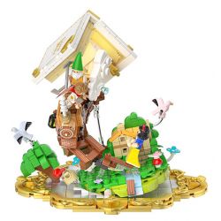 WEKKI 506185 non  CUỘC KHỦNG HOẢNG GƯƠNG TRẮNG TUYẾT bộ đồ chơi xếp lắp ráp ghép mô hình SNOW WHITE