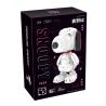 HSANHE CACO S003 non  RÌNH MÒ bộ đồ chơi xếp lắp ráp ghép mô hình Snoopy PEANUTS SNOOPY Chú Chó Trắng 985 khối