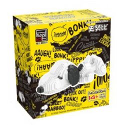 HSANHE CACO S054 non  TƯ THẾ NGỦ LÉN LÚT bộ đồ chơi xếp lắp ráp ghép mô hình Movie & Game PEANUTS SNOOPY Phim Và Trò Chơi 1621 khối