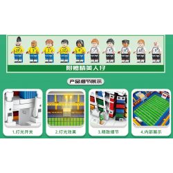 FAIR 6770 non  RAS VỀ SÂN VẬN ĐỘNG bộ đồ chơi xếp lắp ráp ghép mô hình Sports RAS ABU SCADIUM Thể Thao 1921 khối