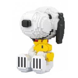 HSANHE CACO S051 non  RÌNH MÒ NGỒI bộ đồ chơi xếp lắp ráp ghép mô hình Movie & Game PEANUTS SNOOPY Phim Và Trò Chơi 1605 khối
