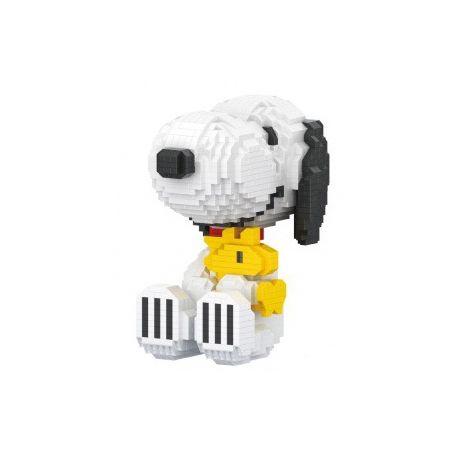 HSANHE CACO S051 non  RÌNH MÒ NGỒI bộ đồ chơi xếp lắp ráp ghép mô hình Movie & Game PEANUTS SNOOPY Phim Và Trò Chơi 1605 khối