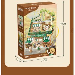 INBRIXX 881101 non  QUÁN CÀ PHÊ CHỮA BỆNH TEDDY bộ đồ chơi xếp lắp ráp ghép mô hình 1381 khối