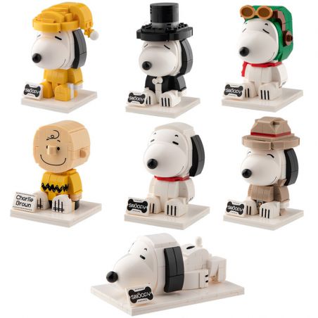 HSANHE CACO S004 non  SNOOPY 7 PHONG CÁCH bộ đồ chơi xếp lắp ráp ghép mô hình Movie & Game PEANUTS SNOOPY Phim Và Trò Chơi