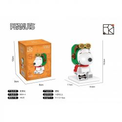 HSANHE CACO S004 non  SNOOPY 7 PHONG CÁCH bộ đồ chơi xếp lắp ráp ghép mô hình Movie & Game PEANUTS SNOOPY Phim Và Trò Chơi