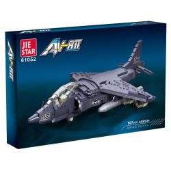 JIESTAR 61052 non  MÁY BAY CƯỜNG KÍCH AV-8 SEA HARRIER II bộ đồ chơi xếp lắp ráp ghép mô hình Frozen AV-8 II Nữ Hoàng Băng Giá 807 khối