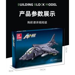 JIESTAR 61052 non  MÁY BAY CƯỜNG KÍCH AV-8 SEA HARRIER II bộ đồ chơi xếp lắp ráp ghép mô hình Frozen AV-8 II Nữ Hoàng Băng Giá 807 khối