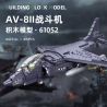 JIESTAR 61052 non  MÁY BAY CƯỜNG KÍCH AV-8 SEA HARRIER II bộ đồ chơi xếp lắp ráp ghép mô hình Frozen AV-8 II Nữ Hoàng Băng Giá 807 khối