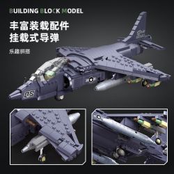 JIESTAR 61052 non  MÁY BAY CƯỜNG KÍCH AV-8 SEA HARRIER II bộ đồ chơi xếp lắp ráp ghép mô hình Frozen AV-8 II Nữ Hoàng Băng Giá 807 khối