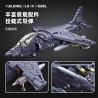 JIESTAR 61052 non  MÁY BAY CƯỜNG KÍCH AV-8 SEA HARRIER II bộ đồ chơi xếp lắp ráp ghép mô hình Frozen AV-8 II Nữ Hoàng Băng Giá 807 khối