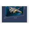 JIESTAR 61046 non  MÁY BAY CHIẾN ĐẤU P-38 tỷ lệ 1:14 bộ đồ chơi xếp lắp ráp ghép mô hình Military Army Quân Sự Bộ Đội 937 khối