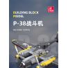 JIESTAR 61046 non  MÁY BAY CHIẾN ĐẤU P-38 tỷ lệ 1:14 bộ đồ chơi xếp lắp ráp ghép mô hình Military Army Quân Sự Bộ Đội 937 khối