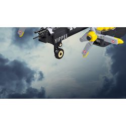 JIESTAR 61046 non  MÁY BAY CHIẾN ĐẤU P-38 tỷ lệ 1:14 bộ đồ chơi xếp lắp ráp ghép mô hình Military Army Quân Sự Bộ Đội 937 khối