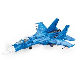 JIESTAR 61050 non  TIÊM KÍCH SU35 tỷ lệ 1:14 bộ đồ chơi xếp lắp ráp ghép mô hình Military Army SU-35 Quân Sự Bộ Đội 1530 khối