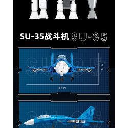JIESTAR 61050 non  TIÊM KÍCH SU35 tỷ lệ 1:14 bộ đồ chơi xếp lắp ráp ghép mô hình Military Army SU-35 Quân Sự Bộ Đội 1530 khối