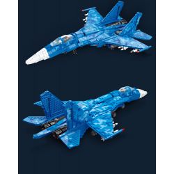 JIESTAR 61050 non  TIÊM KÍCH SU35 tỷ lệ 1:14 bộ đồ chơi xếp lắp ráp ghép mô hình Military Army SU-35 Quân Sự Bộ Đội 1530 khối
