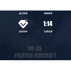 JIESTAR 61050 non  TIÊM KÍCH SU35 tỷ lệ 1:14 bộ đồ chơi xếp lắp ráp ghép mô hình Military Army SU-35 Quân Sự Bộ Đội 1530 khối