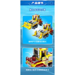 GUDI 10204 non  CHẶN XE ???I CÓ VŨ TRANG bộ đồ chơi xếp lắp ráp ghép mô hình Police LIVIN'CITY Cảnh Sát 358 khối