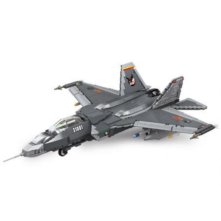 JIESTAR 61051 non  TIÊM KÍCH TÀNG HÌNH J-31 tỷ lệ 1:14 bộ đồ chơi xếp lắp ráp ghép mô hình Military Army FC-31 Quân Sự Bộ Đội 1691 khối