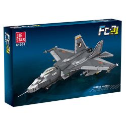 JIESTAR 61051 non  TIÊM KÍCH TÀNG HÌNH J-31 tỷ lệ 1:14 bộ đồ chơi xếp lắp ráp ghép mô hình Military Army FC-31 Quân Sự Bộ Đội 1691 khối