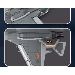 JIESTAR 61051 non  TIÊM KÍCH TÀNG HÌNH J-31 tỷ lệ 1:14 bộ đồ chơi xếp lắp ráp ghép mô hình Military Army FC-31 Quân Sự Bộ Đội 1691 khối