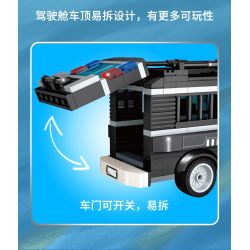 GUDI 10202 non  CUỘC KHỦNG HOẢNG TÙ NHÂN bộ đồ chơi xếp lắp ráp ghép mô hình Police LIVIN'CITY Cảnh Sát 263 khối