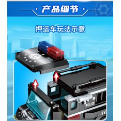 GUDI 10202 non  CUỘC KHỦNG HOẢNG TÙ NHÂN bộ đồ chơi xếp lắp ráp ghép mô hình Police LIVIN'CITY Cảnh Sát 263 khối