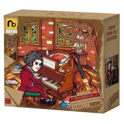 NATSU 200617 non  NHẠC TRƯỞNG BEETHOVEN bộ đồ chơi xếp lắp ráp ghép mô hình 2366 khối