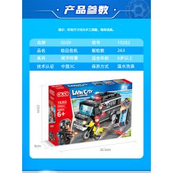 GUDI 10202 non  CUỘC KHỦNG HOẢNG TÙ NHÂN bộ đồ chơi xếp lắp ráp ghép mô hình Police LIVIN'CITY Cảnh Sát 263 khối