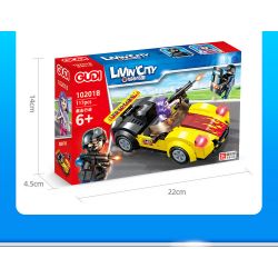 GUDI 10201 non  HỘP TRƯNG BÀY CẢNH SÁT ĐẶC NHIỆM THÀNH PHỐ 4 KIỂU bộ đồ chơi xếp lắp ráp ghép mô hình City LIVIN'CITY 464 khối