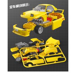 CADA DOUBLEE C55017 55017 non  CHỮ VIẾT TẮT D MAZDA KEISUKE TAKAHASHI FD35 RX-7 bộ đồ chơi xếp lắp ráp ghép mô hình Creator Sáng Tạo
